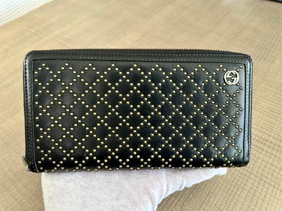 Gucci Handbags - Authentic Gucci Diamante Studded Zippy Long Wallet